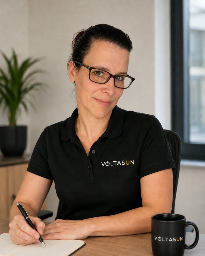 Yvonne Nicola, Innendienst bei Voltasun GmbH